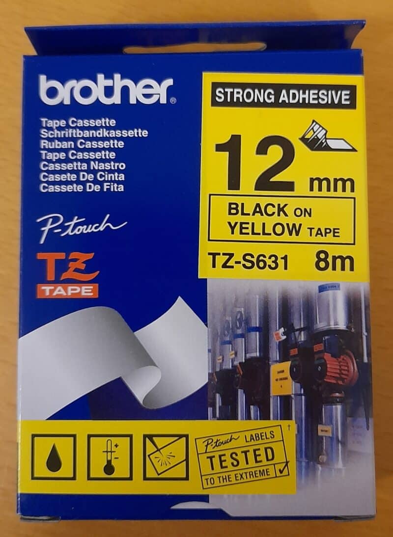 Brother TZ-S631 Gul TZ Tape