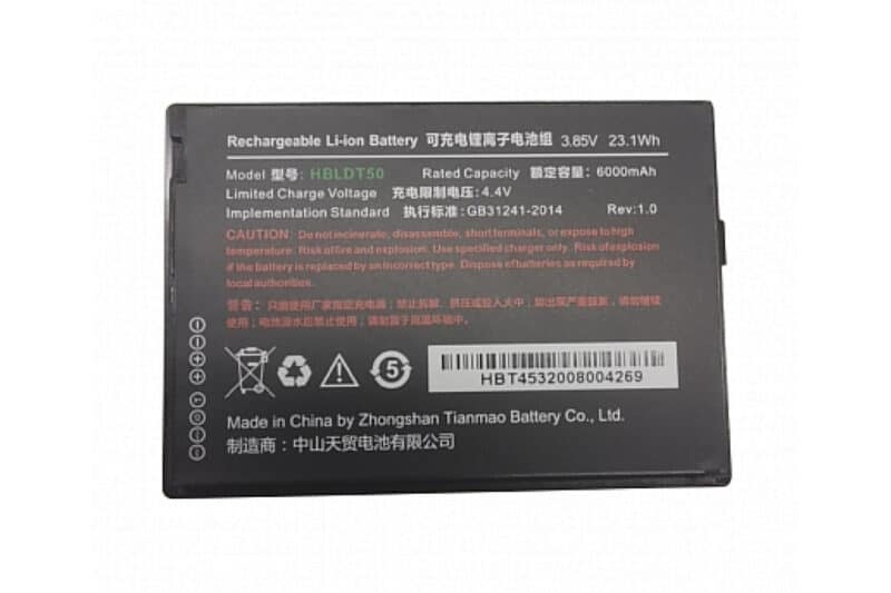 Urovo, DT50, stort batteri.6.000mAH